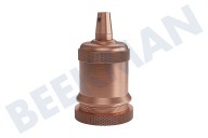 Calex 940462 Calex Aluminium  Lampenfassung E27 Modell M-003, Kupfer Matt geeignet für u.a. E27, maximal 250 Volt, 60 W