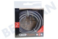 Calex  940268 Calex Textilkabel grau 3 Meter geeignet für u.a. Max. 250V-60W