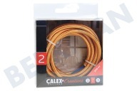 Calex  940266 Calex Textilkabel gold 3 Meter geeignet für u.a. Max. 250V-60W