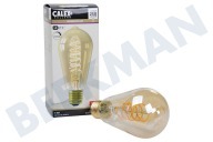Calex  1001000700 LED Vollglas Flex Filament Rustikal Lampe E27 3,8 Watt geeignet für u.a. E27 Gold Dimmbar 3,8 Watt, 250lm