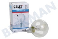 Calex  407702 LED Kugellampe Nostalgic Classic 10 Watt, E14 geeignet für u.a. E14 10 Watt 55 Lumen 2700K