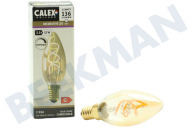 Calex  1001002900 Kerzen-LED-Lampe mit flexiblem Filament, goldfarben, E14, dimmbar geeignet für u.a. E14 2,5 Watt, 136lm 2100K Dimmbar