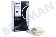 Calex 5101002700  Smart LED Filament Clear Candle Lampe B35 E14 Dimmbar geeignet für u.a. 220-240 Volt, 4,9 Watt, 470 lm, 1800-3000 K
