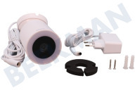 Calex  5501000600 Intelligente Outdoor-Spotlight-Kamera geeignet für u.a. Nachtsicht (10 Meter), 350 Lumen, 2K-Kamera, Speicher