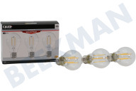 Calex 1101010100  LED-Lampe geeignet für u.a. E27 7 Watt, 806Lm 2700K Nicht dimmbar Aktionspaket mit 3 Lampen A60 Filament Clear geeignet für u.a. E27 7 Watt, 806Lm 2700K Nicht dimmbar