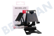 Mobilize 28316  MOB-DH-001 Mobilize faltbarer Aluminium-Telefonhalter Schwarz geeignet für u.a. Universell für Smartphones