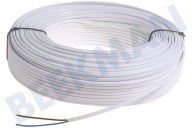 Universell 0126543  Kabel geeignet für u.a. H03VVH2-F weiß 2 x 0,75 mm2 flach geeignet für u.a. H03VVH2-F weiß