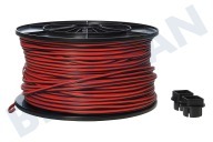 Universell 0126917  Kabel geeignet für u.a. Rot / schwarz Kabeltrommel Lautsprecherkabel 2 x 0,35 mm2 geeignet für u.a. Rot / schwarz Kabeltrommel