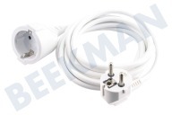 Exin 5520400  Kabel geeignet für u.a. Verlängerungskabel 3x1mm2 2300W 10A weiß 3m geerdet geeignet für u.a. Verlängerungskabel