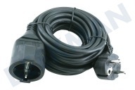 Exin 5520406  Kabel geeignet für u.a. Verlängerungskabel 3x1mm2 2300W 10A Schwarz geerdet 5m geeignet für u.a. Verlängerungskabel