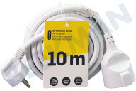 Q-Link 5520464  Kabel geeignet für u.a. Verlängerungskabel Schutzleiter 3x1,5 mm2 10 Meter Weiß geeignet für u.a. Verlängerungskabel Schutzleiter