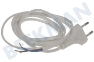 Q-Link 5421000  Kabel geeignet für u.a. Netzkabel mit Eurostecker 2x0,75mm2 600W weiß 1.8M geeignet für u.a. Netzkabel mit Eurostecker