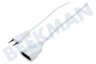 Universell 006475  Kabel geeignet für u.a. Verlängerungskabel mit Euro-Stecker 2 x 0.75 mm2 2300W weiß 5m geeignet für u.a. Verlängerungskabel mit Euro-Stecker