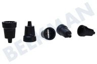 Universell 33109  Kontra-Stecker geeignet für u.a. Kontra PVC, geerdet, schwarz geeignet für u.a. Kontra