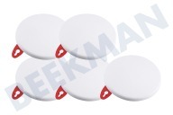ETM 0147689  Federdeckel geeignet für u.a. 12,5 cm Durchmesser Abdeckung, rund -Weiß- geeignet für u.a. 12,5 cm Durchmesser