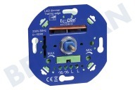 Ecodim ECO-DIM.02  LED-Dimmer-Phasenabschaltung geeignet für u.a. 0-150 Watt, 230 Volt, Druck- / Drehschalter