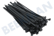 Universell 008270 Kabelbinder geeignet für u.a.  Kabelbinder abnehmbar 200x7.6mm schwarz geeignet für u.a. Kabelbinder abnehmbar