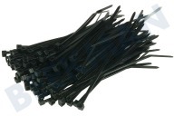 Universell 006658  Kabelbinder geeignet für u.a. Tie Wrap 100x2,5mm schwarz geeignet für u.a. Tie Wrap