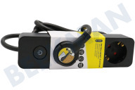 Q-Link 5520361  Steckdosenleiste geeignet für u.a. 3-fach mit Schutzleiter und Schalter 3 x 1,5 mm2 1,5 Meter Schwarz geeignet für u.a. 3-fach mit Schutzleiter und Schalter