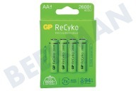 GP 120270AAHCE-C4  LR6 ReCyko+ AA 2600 - 4 wiederaufladbare Batterien geeignet für u.a. 2600mAh NiMH
