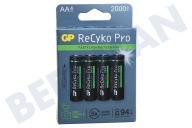 GP GPRCP200AA765C4  LR6 ReCyko+ Pro Photoflash AA 2000 - 4 wiederaufladbare Batterien geeignet für u.a. 2000mAh NiMH