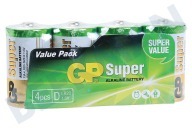 GP 03013AS4  Super Alkaline D Mono 1,5V, 4 Stück geeignet für u.a. 1,5V -inklusive Heizbeitrag-