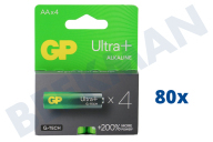 GP GPULP15A923C4OMDOOS  LR06 AA-Batterie GP Alkaline Ultra Plus 1,5 Volt, 4 Stück geeignet für u.a. Penlite Ultra Plus Alkaline