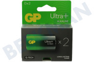 GP GPULP13A159C2 LR20 D  Batterie GP Alkaline Ultra Plus 1,5 Volt, 2 Stück geeignet für u.a. Ultra Plus Alkaline
