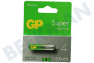 GP GPSUP24A224C4  LR03 AAA-Batterie GP Super Alkaline 1,5 Volt, 4 Stück geeignet für u.a. Super Alkaline