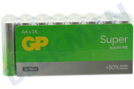 GP GPSUP15A067S16  LR06 AA-Batterie GP Super Alkaline Multipack 1,5 Volt, 16 Stück geeignet für u.a. Penlite Super Alkaline