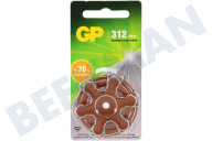 GP GPZA312F519C6  ZA312 Hörgerätebatterien ZA312 - 6 Knopfzellen geeignet für u.a. ZA312 Hörgeräte Batterie