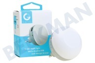 Grab 'n Go GNG188  Ladegerät geeignet für u.a. Grau LED Nachtlampe mit 2 USB Ports 2.1a geeignet für u.a. Grau