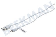 Duracell  USB5022W Apple USB-Kabel 8-Pin-Lightning Anschluss 200cm Weiß geeignet für u.a. Apple Universal 8-Pin-Lightning Anschluss