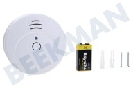 Smartwares FSM-11510 RM149  Rauchmelder mit optischem Sensor geeignet für u.a. Inkl. 9V-Batterie (Lebensdauer 5 Jahre)