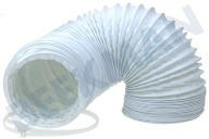 Universell 61200800 Tumbler Schlauch geeignet für u.a. inklusive kastengurte 100mm weiß -PVC- 1,5 mtr. geeignet für u.a. inklusive kastengurte