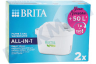 Brita 1050413 Wasserbehälter Filter geeignet für u.a. Brita Maxtra Pro Organic ALL-IN-1 CEBO Filterkartusche 2er-Pack geeignet für u.a. Brita Maxtra Pro Organic ALL-IN-1 CEBO
