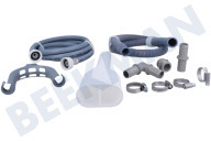 Universell Waschvollautomat Verlängerungsset für Zu- und Ablaufschläuche geeignet für u.a. Geschirrspüler, Waschmaschine, 1,5 Meter