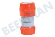 Talen Tools  RS4451BL Schlauchanschluss mit Wasserstopp 1/2 Zoll geeignet für u.a. 12-18 mm, 1/2 "