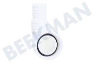 Sanitair 00541047  Auslauf geeignet für u.a. Ablaufschlauchh 19 bis 22 mm. 90 Grad geeignet für u.a. Ablaufschlauchh 19 bis 22 mm.