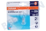 Osram 4008321990228  Halogenlampe geeignet für u.a. GY6.35 12V 35W 580lm Halostar Superstar 2900K dimmbar geeignet für u.a. GY6.35 12V 35W 580lm
