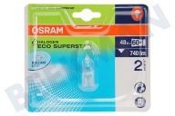 Osram 4008321945198  Halogenlampe geeignet für u.a. G9 230V 50W 2800K 740lm Halopin Eco Superstar geeignet für u.a. G9 230V 50W 2800K 740lm