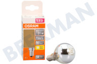Osram  4058075447134 LED Retrofit Classic P31 Mirror Zilver 4 Watt, E14 geeignet für u.a. 4 Watt, E14 380lm 2700K