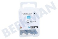 Witte 200102440  4295062 Bits 1/4 Zoll 25mm Torx T25, 5 Stk geeignet für u.a. 1/4 Zoll 25 mm Torx T25