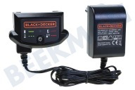 Black & Decker 9059028706  90590287-06 Batterieladegerät geeignet für u.a. ASD184, GTC1845L20, ST1823