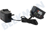 Black & Decker N588715  Adapter geeignet für u.a. MT188, STC1815, GWC1800 Netzteil, Ladekabel, UK-Stecker geeignet für u.a. MT188, STC1815, GWC1800