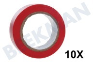 Deltafix 207  Klebeband geeignet für u.a. Band 10mx19mm Isolierband rot geeignet für u.a. Band 10mx19mm