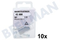 Deltafix 11035 Magnetverschluss geeignet für u.a. 45 mm  Magnetverschluss weiß geeignet für u.a. 45 mm