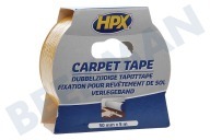 HPX  CT5005 Doppelseitiges Teppichklebeband 50mm x 5m geeignet für u.a. Befestigungsband 50 mm x 5 m