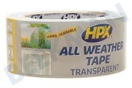HPX  AT4825 All Weather Tape transparent 48mm x 25m geeignet für u.a. Reparatur Dichtband, 48mm x 25m