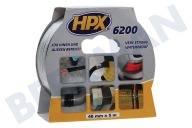 HPX CS5005  6200 Gewebeband Reparatur schwarz 48mm x 5m geeignet für u.a. Duct Tape, 48mm x 5m